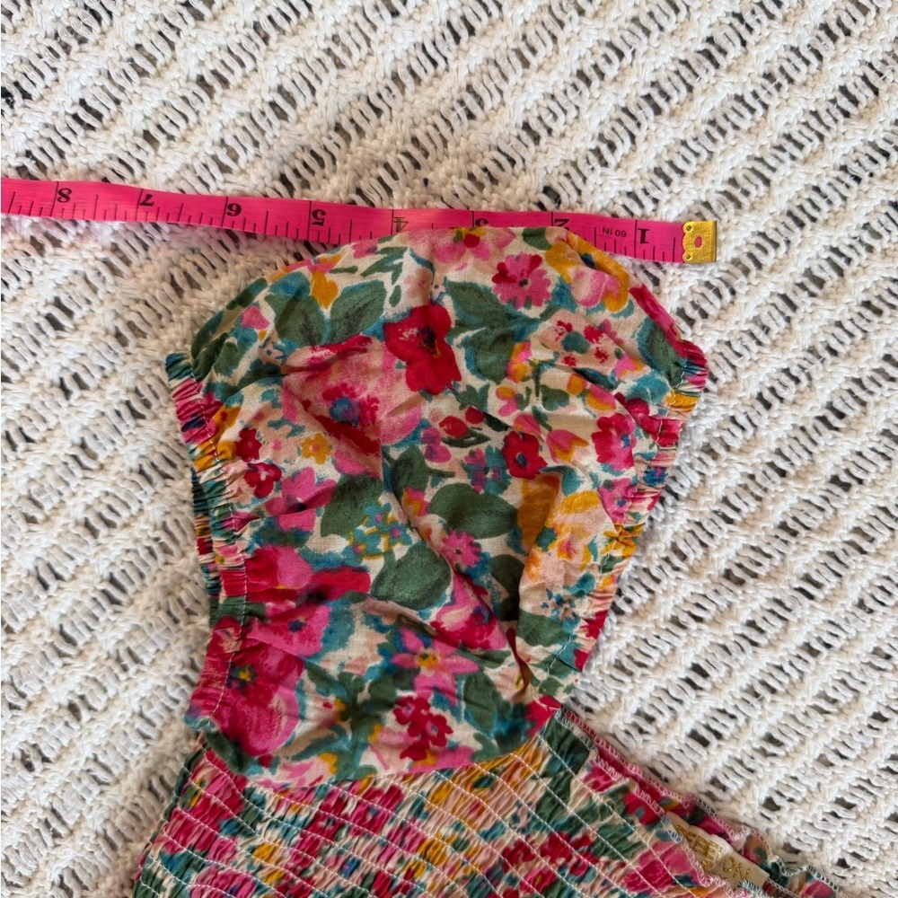 REBELLION EUC Floral Cottagecore Smocked Soft Girl Spring Blouse Women’s Size XS - Picture 10 of 10